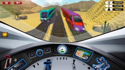 Euro Bullet Train Driving 2017 screenshot 2