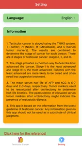 Testicular Cancer Staging screenshot 2