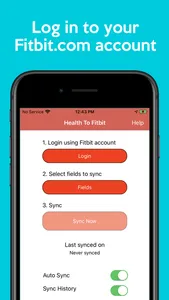 Sync For Apple Health > Fitbit screenshot 1