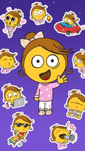 Sleepless Girl Stickers screenshot 0