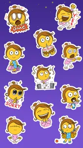 Sleepless Girl Stickers screenshot 1