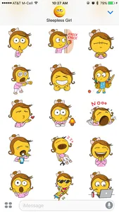 Sleepless Girl Stickers screenshot 2