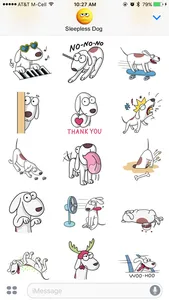 Sleepless Dog Stickers screenshot 2