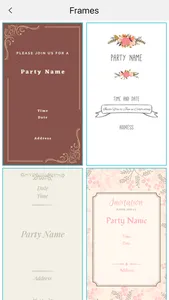 Custom Party Invitation Card screenshot 3
