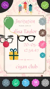 Custom Party Invitation Card screenshot 4
