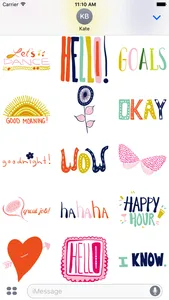 Pretty Happy Stickers screenshot 0