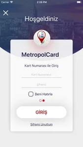 MetropolCard Kullanıcı screenshot 1