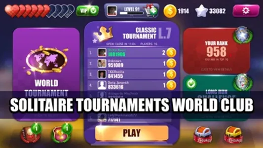 Solitaire Towers Tournaments screenshot 2