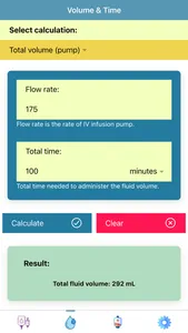 Pocket Infusion Calculator screenshot 1