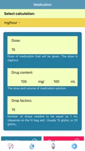 Pocket Infusion Calculator screenshot 2