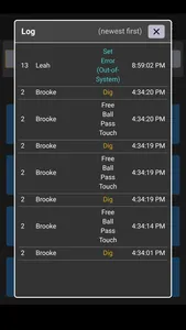 SoloStats Touch Volleyball screenshot 4