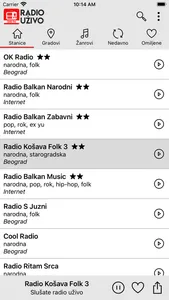 Radio Uzivo Srbija screenshot 1