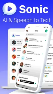 Sonic AI - Audio Messenger screenshot 0