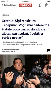 Mediagol Palermo News screenshot 2