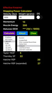 Stopping Power Calculator screenshot 2