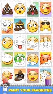 Emoticon Coloring book screenshot 1