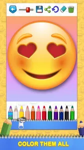 Emoticon Coloring book screenshot 3