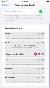 Assignments for iPhone screenshot 1