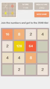 2048 4x4 - Number Puzzle Classic Game screenshot 2