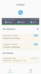 Gymigo: Workout App screenshot 1