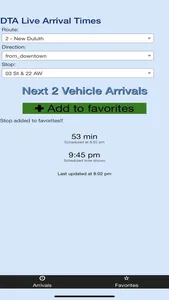 Duluth DTA Bus Tracker screenshot 0