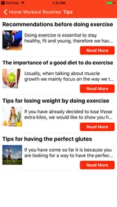 Home workout routines screenshot 3