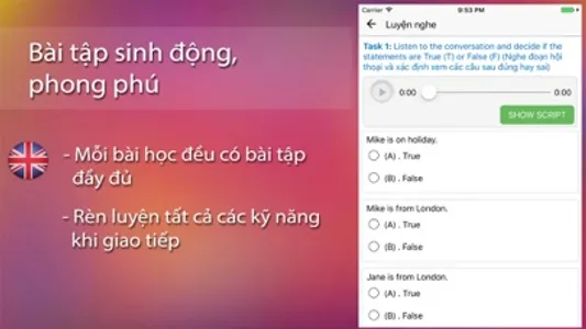 Tieng Anh Giao Tiep: A-Z screenshot 1