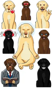 LabMojis - Labrador Retriever Emoji & Stickers screenshot 0