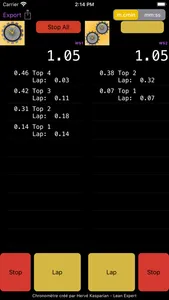 Dual Industrial Stopwatch screenshot 1