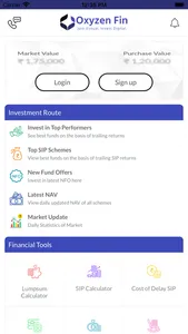 Oxyzen Financial App screenshot 1