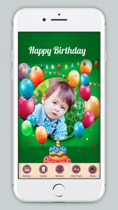 B'day Celebration Card Photo Frame screenshot 2