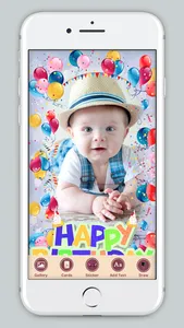 B'day Celebration Card Photo Frame screenshot 3