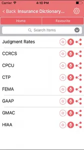 Insurance Dictionary Concepts Terms screenshot 0