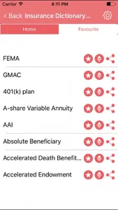 Insurance Dictionary Concepts Terms screenshot 1