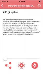 Insurance Dictionary Concepts Terms screenshot 2