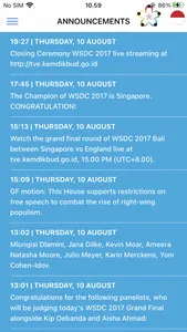 WSDC 2017 Bali screenshot 1