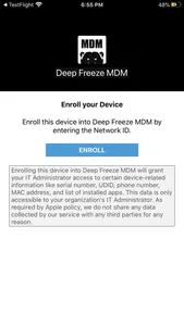 Deep Freeze MDM screenshot 0