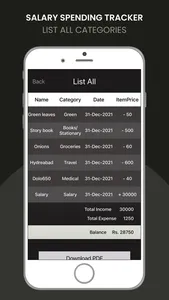 Salary Spending Tracker screenshot 5