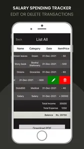 Salary Spending Tracker screenshot 6