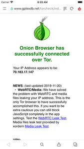 Red Onion II: Tor-powered Web screenshot 1