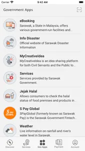 Sarawak Gov App screenshot 2