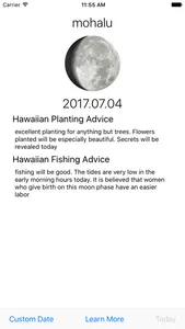 Mahina Hawaiian Moon Calendar screenshot 1