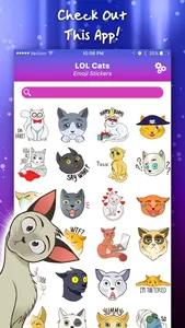 LOL Cats Emoji Stickers screenshot 1