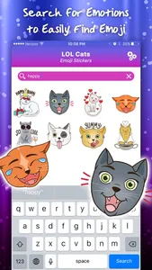 LOL Cats Emoji Stickers screenshot 3