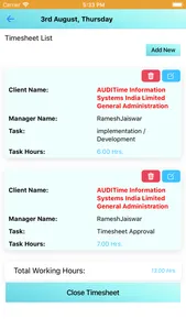 TimesheetAQML screenshot 4
