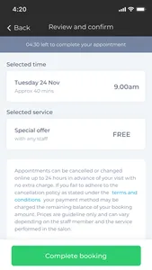 Harpers Salon screenshot 2