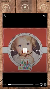 Birthday videos with frames screenshot 4