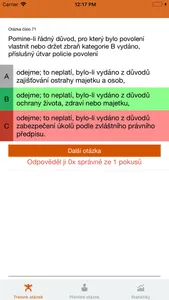 Testy - Zbrojní průkaz screenshot 2