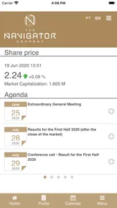 The Navigator Company IR App screenshot 0