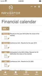 The Navigator Company IR App screenshot 2